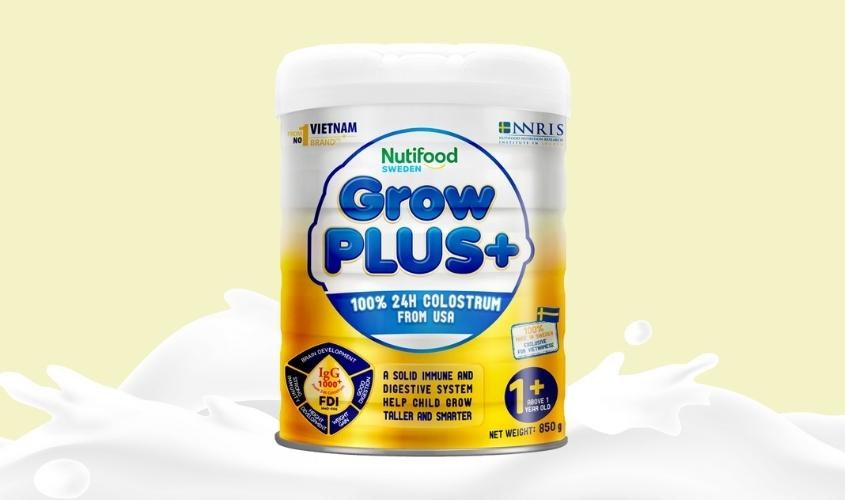 Sữa bột Nutifood GrowPLUS+ 850g (trên 1 tuổi)