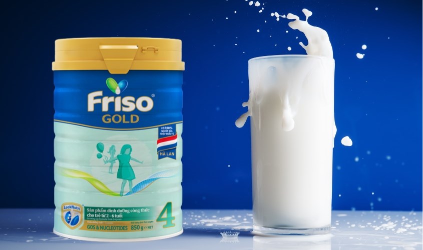 Sữa bột Friso Gold số 4 hương vani 850g (2 - 6 tuổi)